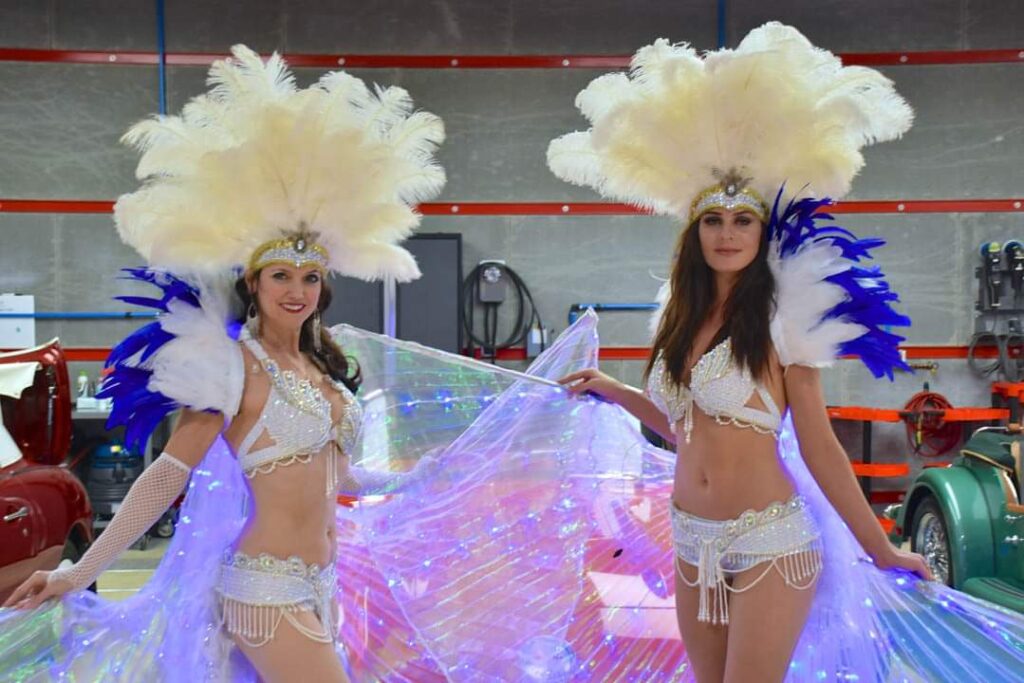 Vegas Showgirls at Rocky’s Ultimate Garage